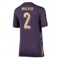 Camisa de time de futebol Inglaterra Kyle Walker #2 Replicas 2º Equipamento Feminina Europeu 2024 Manga Curta